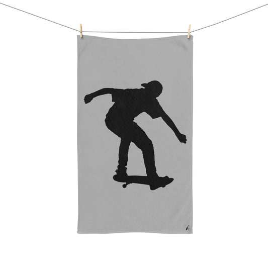 Hand Towel: Skateboarding Lite Grey