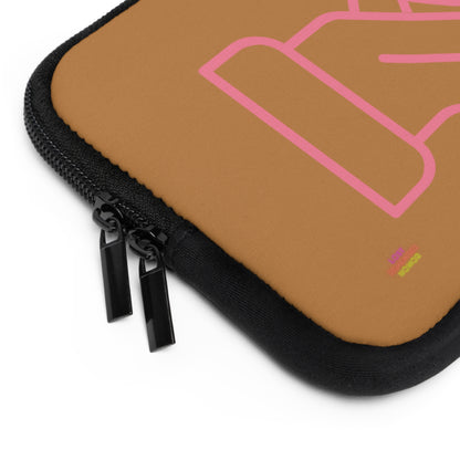 Laptop Sleeve: Fight Cancer Lite Brown