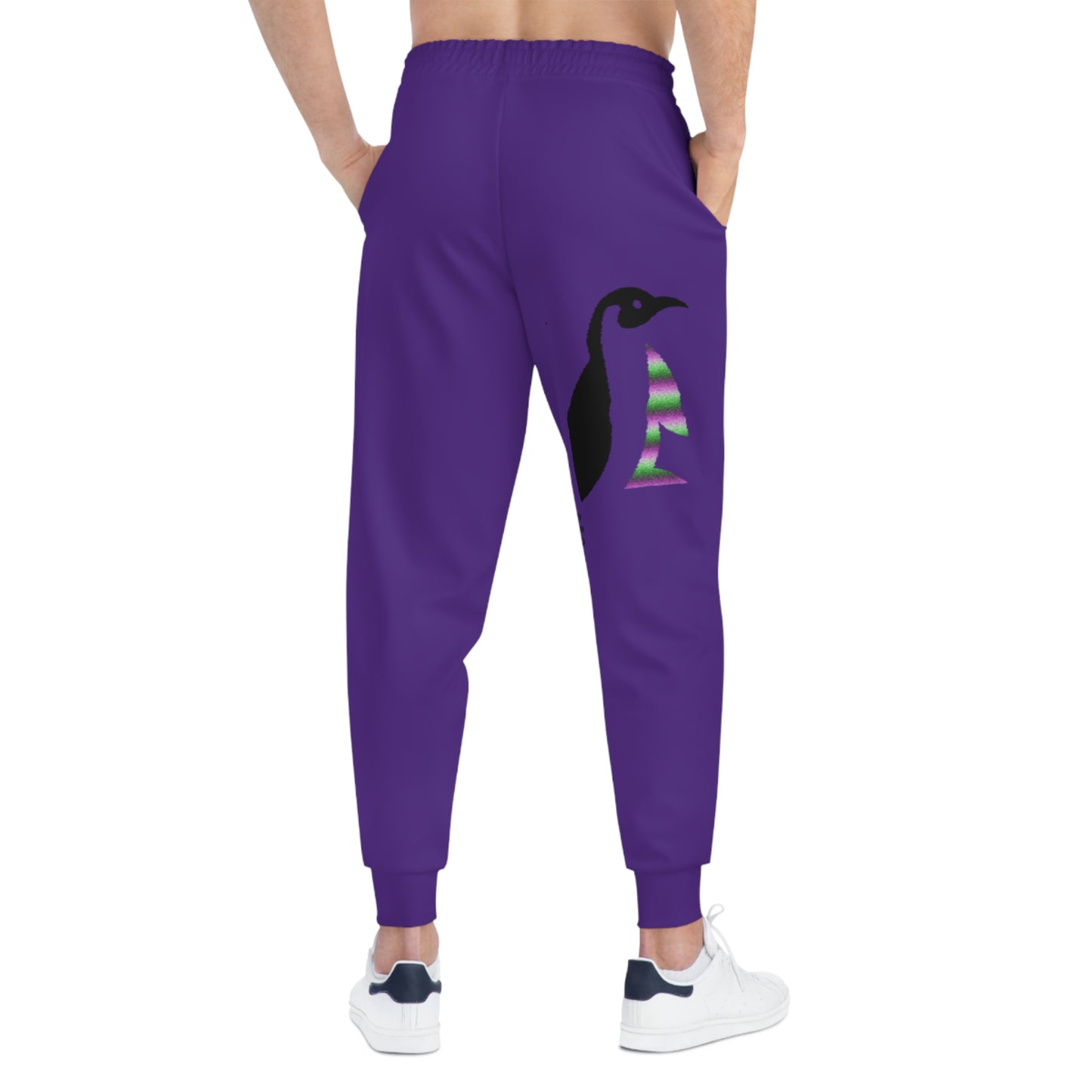 Athletic Joggers: Lost Remember Honor Purple