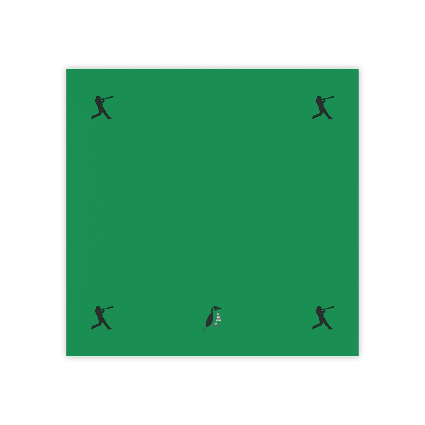 Post-it® Note Pads: Baseball Dark Green