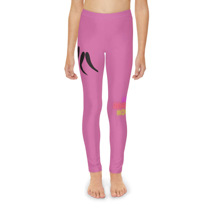 Youth Full-Length Leggings: Wrestling Lite Pink