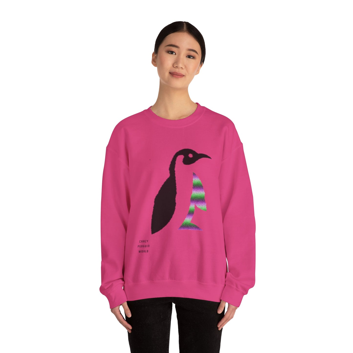 Heavy Blend™ Crewneck Sweatshirt: Crazy Penguin World Logo #2