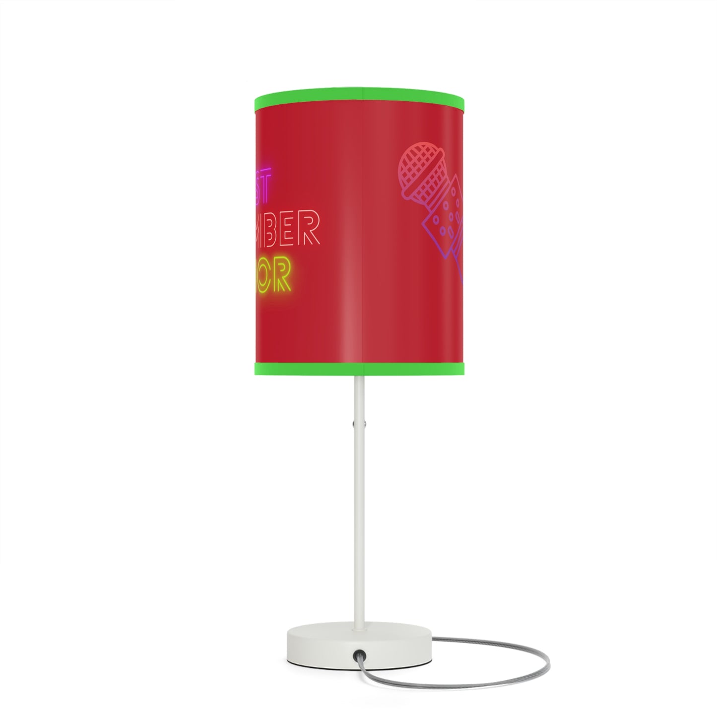 Lamp on a Stand, US|CA plug: Music Dark Red