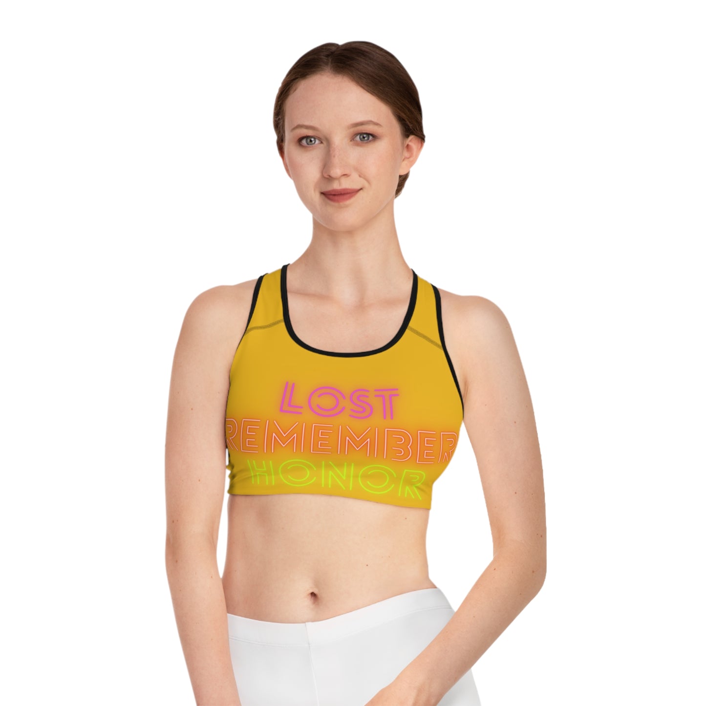 Sports Bra: Lost Remember Honor Yellow