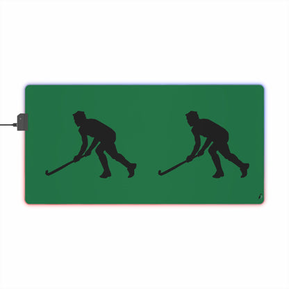 LED Gaming Mouse Pad: Hockey Dark Green