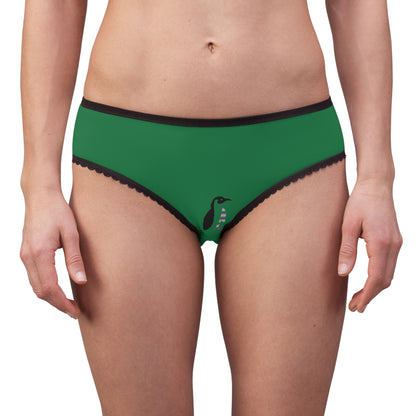 Women's Briefs: Football Dark Green