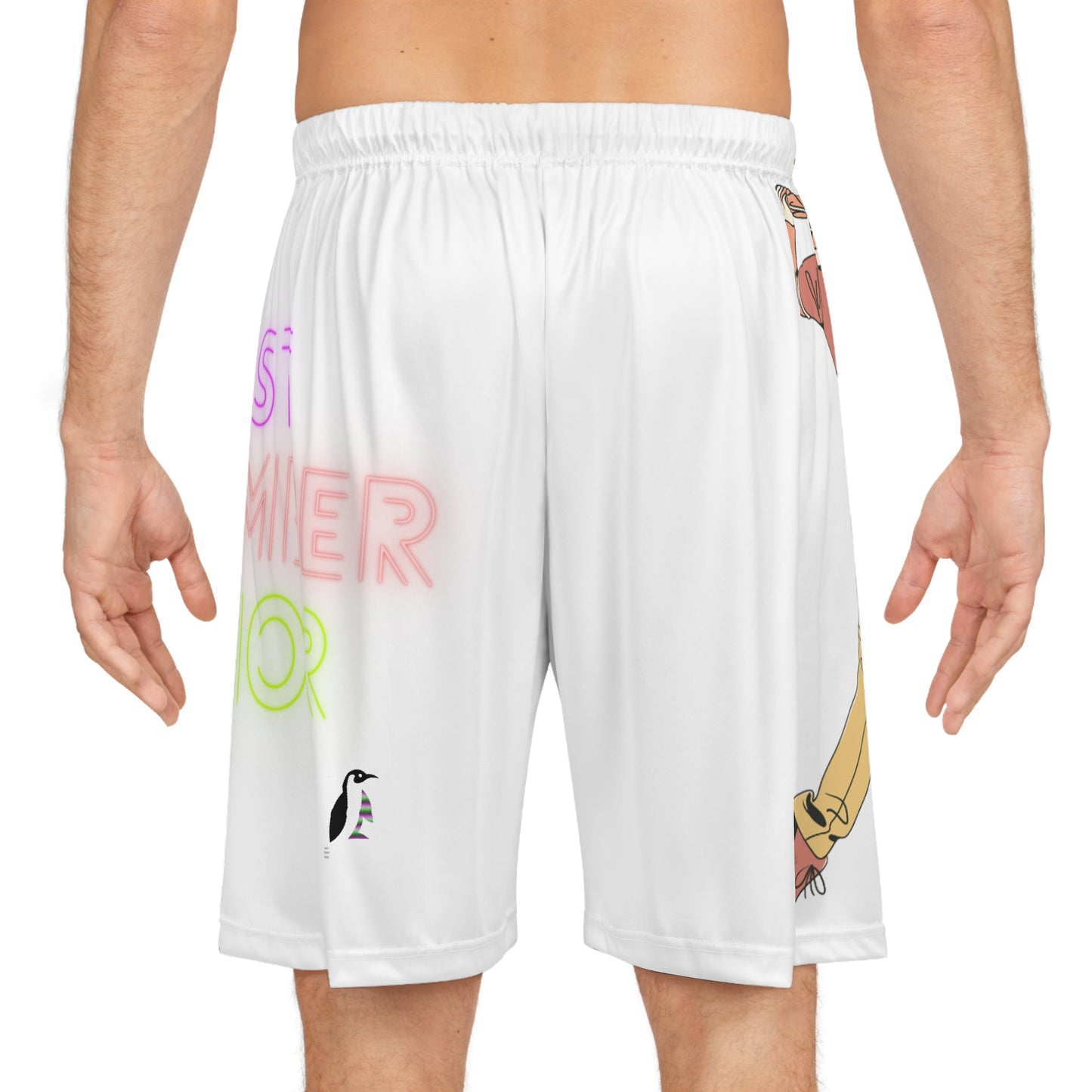 Basketball Shorts: Golf White