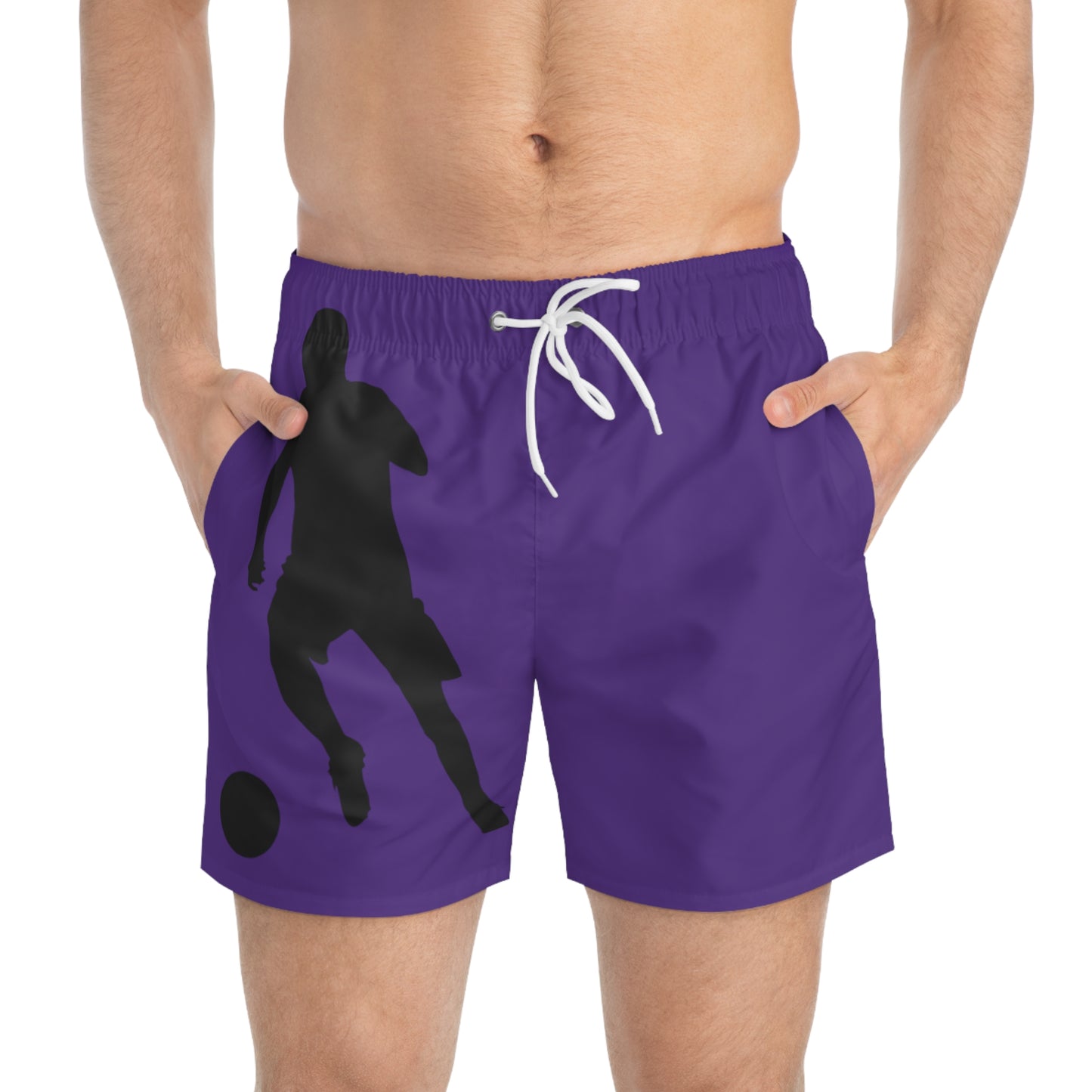 Swim Trunks: Soccer Purple