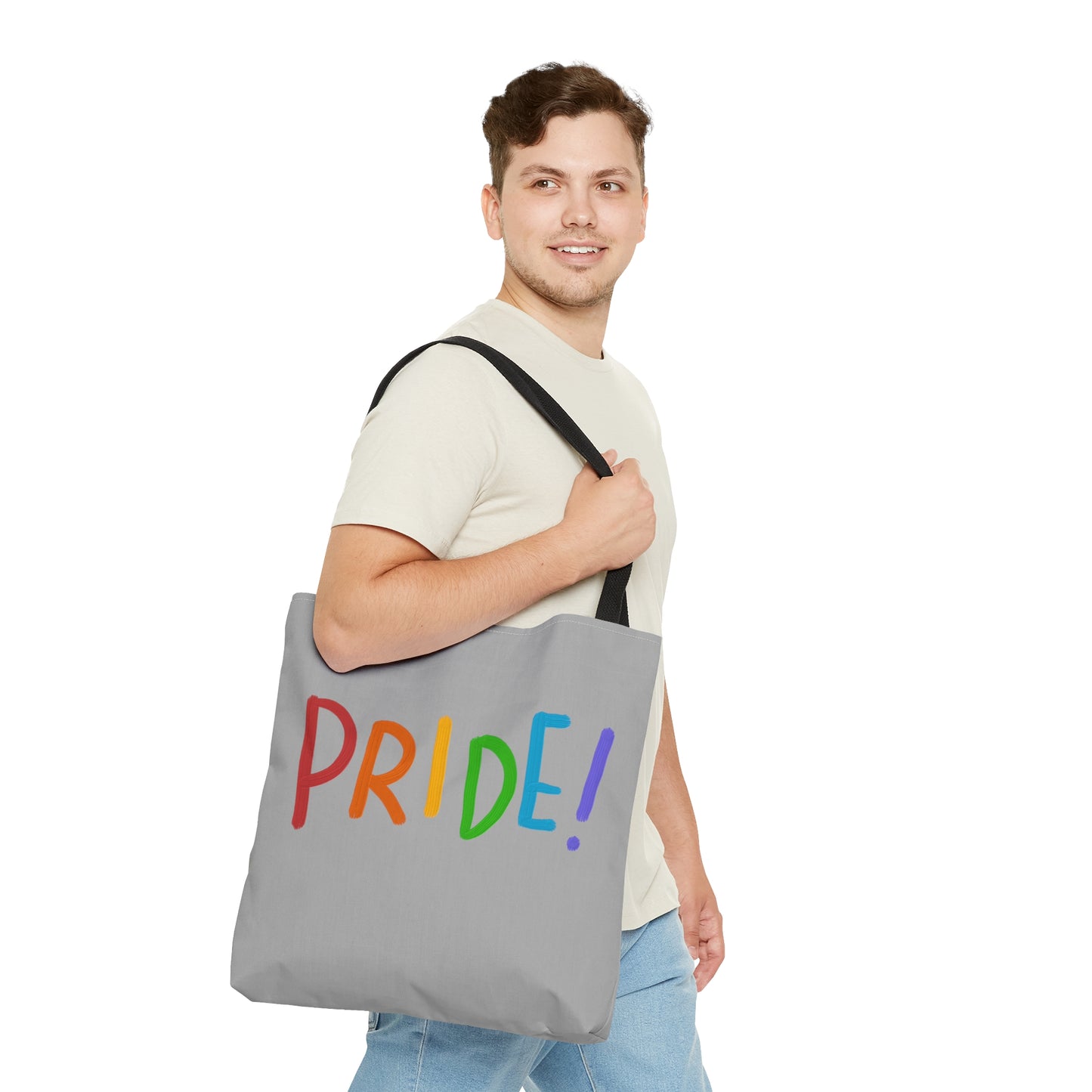 Tote Bag: LGBTQ Pride Lite Grey