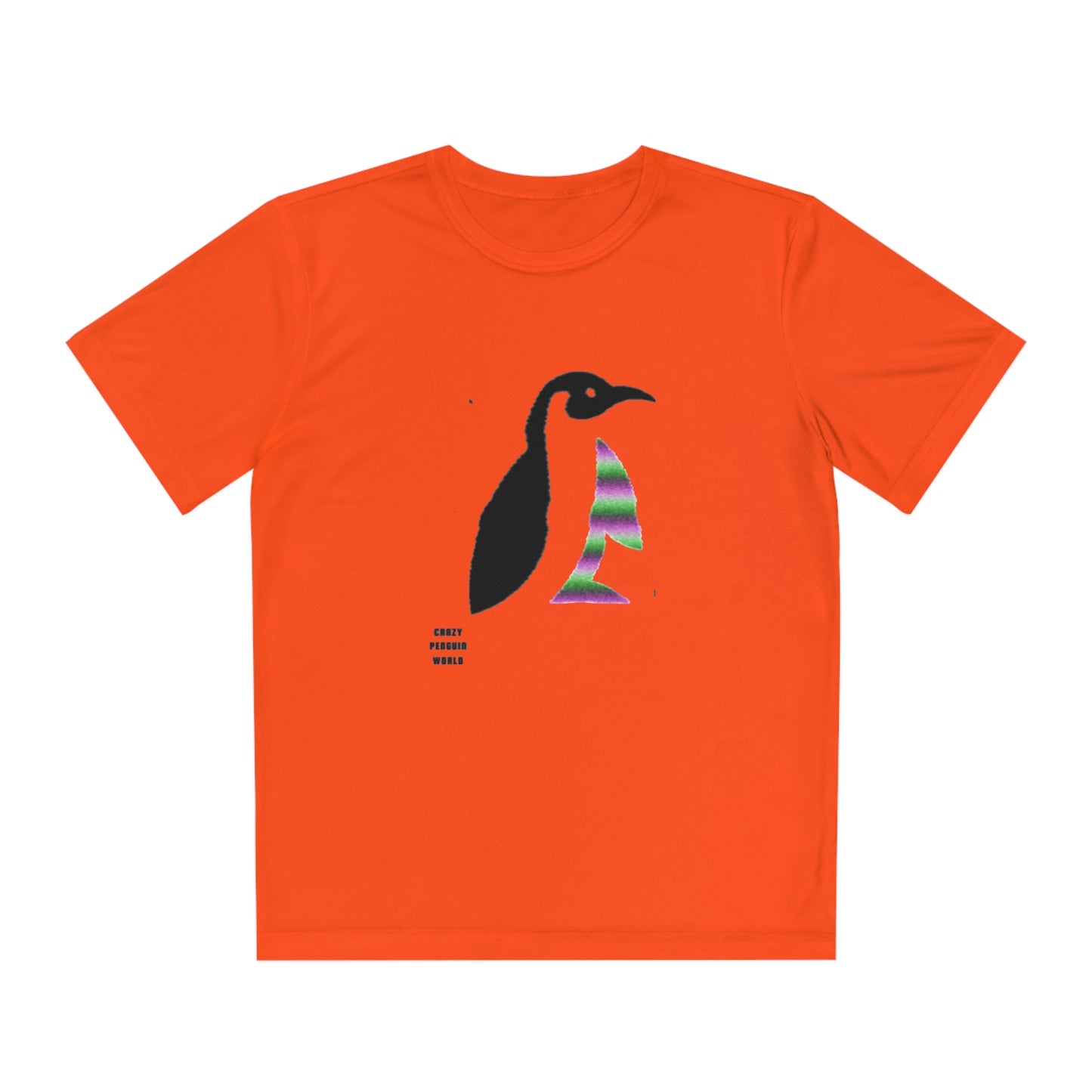 Youth Competitor Tee #1 : Crazy Penguin World Logo 