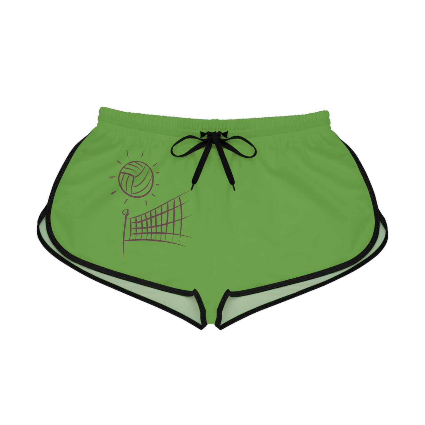 Women's Relaxed Shorts: Volleyball Green