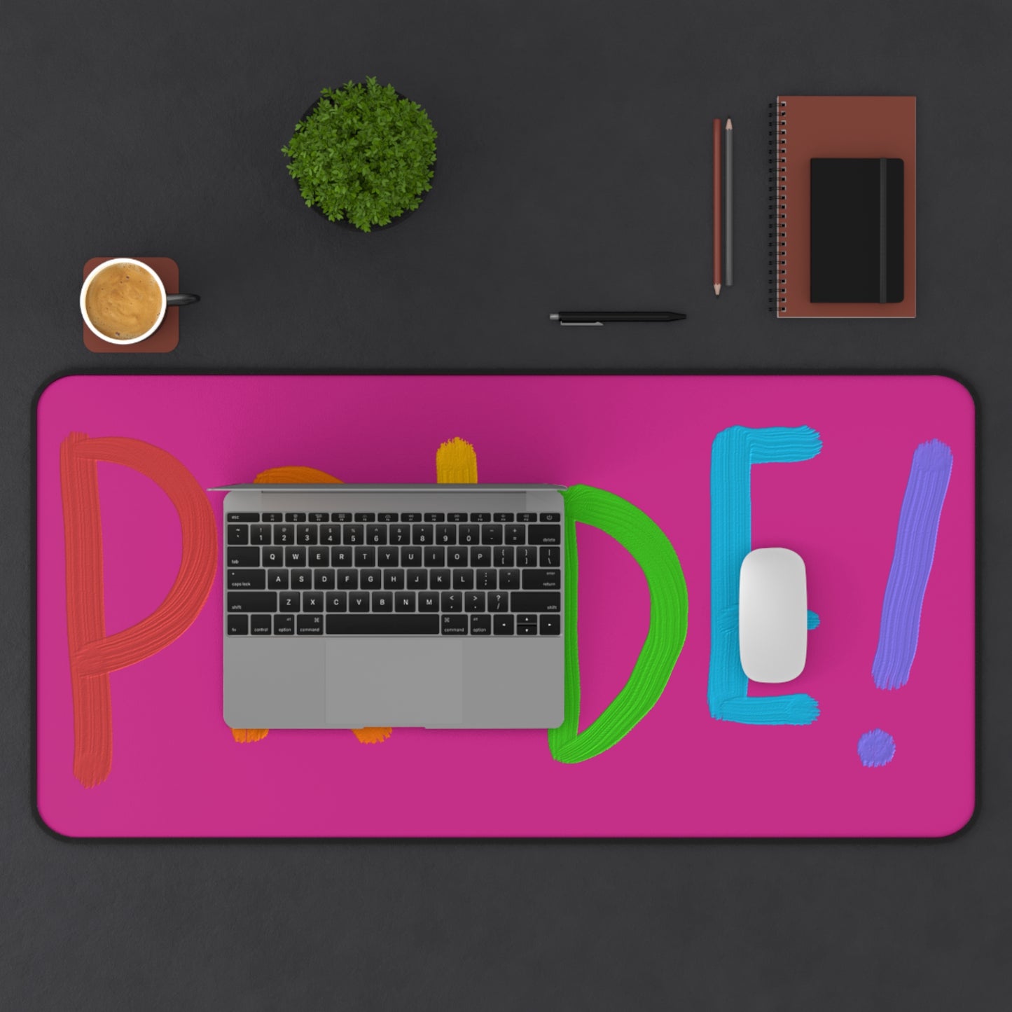 Desk Mat: LGBTQ Pride Pink