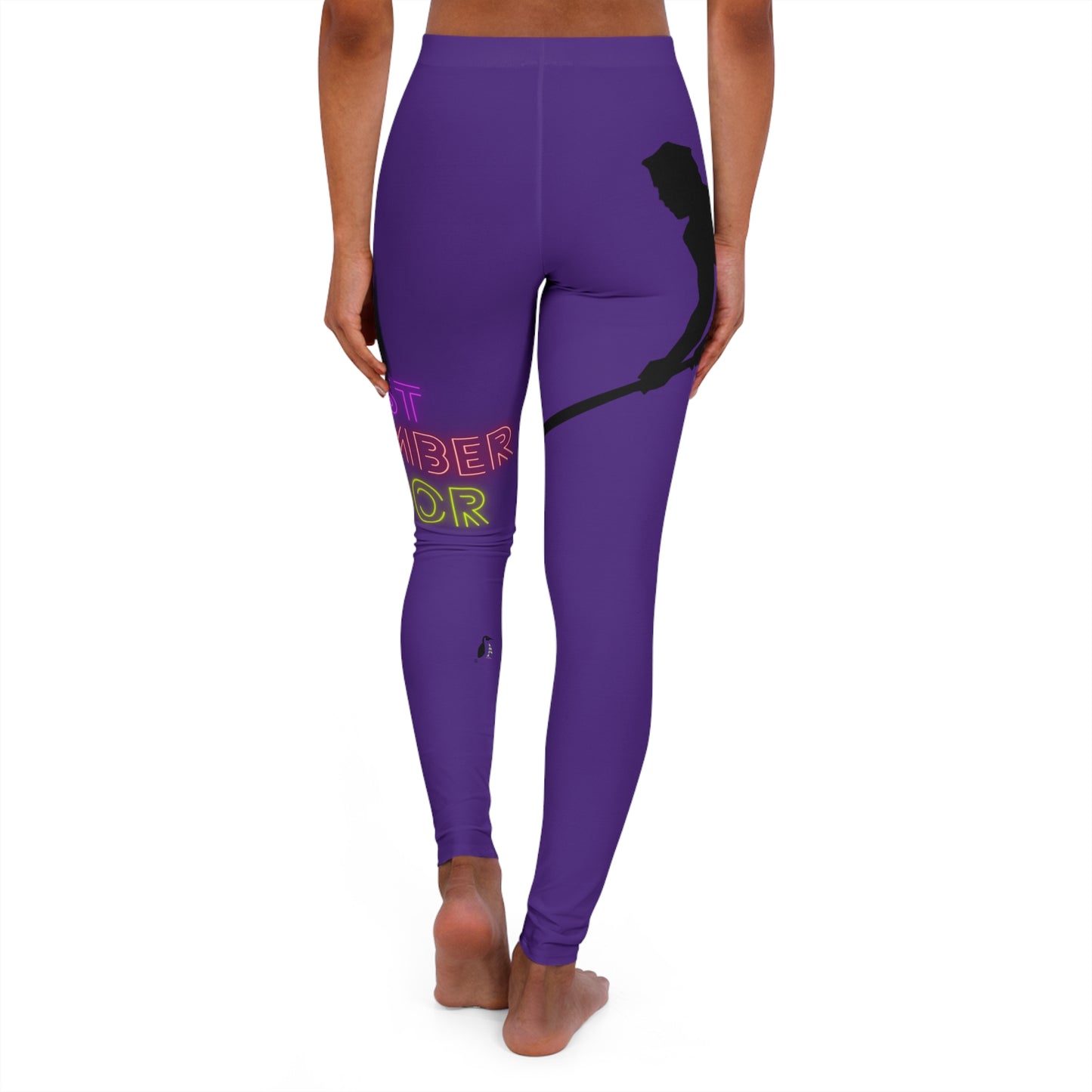 Women's Spandex Leggings: Hockey Purple