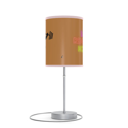 Lamp on a Stand, US|CA plug: Weightlifting Lite Brown