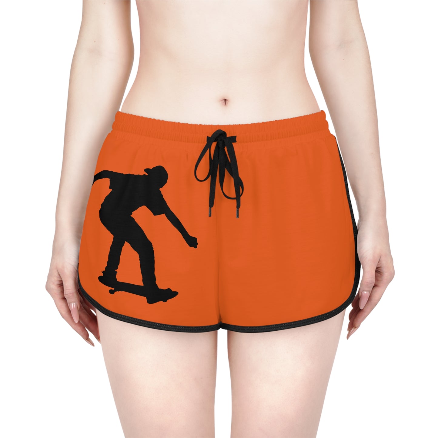 Women's Relaxed Shorts: Skateboarding Orange