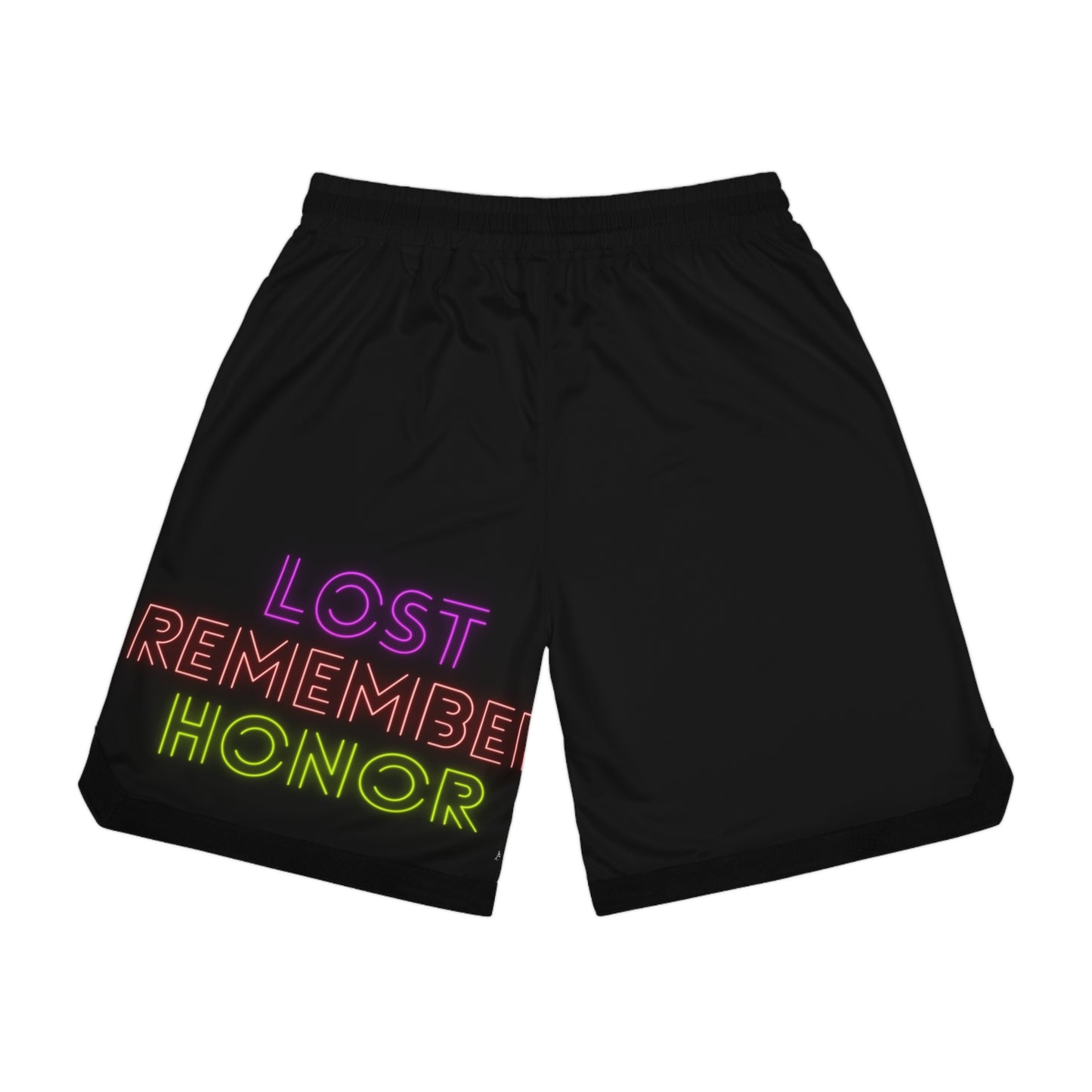 Basketball Rib Shorts: LGBTQ Pride Black