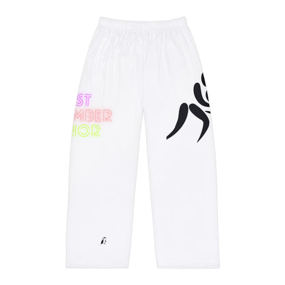 Men's Pajama Pants: Wrestling White