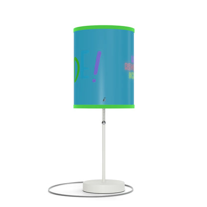 Lamp on a Stand, US|CA plug: LGBTQ Pride Turquoise