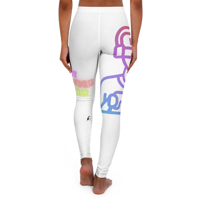 Women's Spandex Leggings: Gaming White