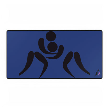 Desk Mats: Wrestling Dark Blue