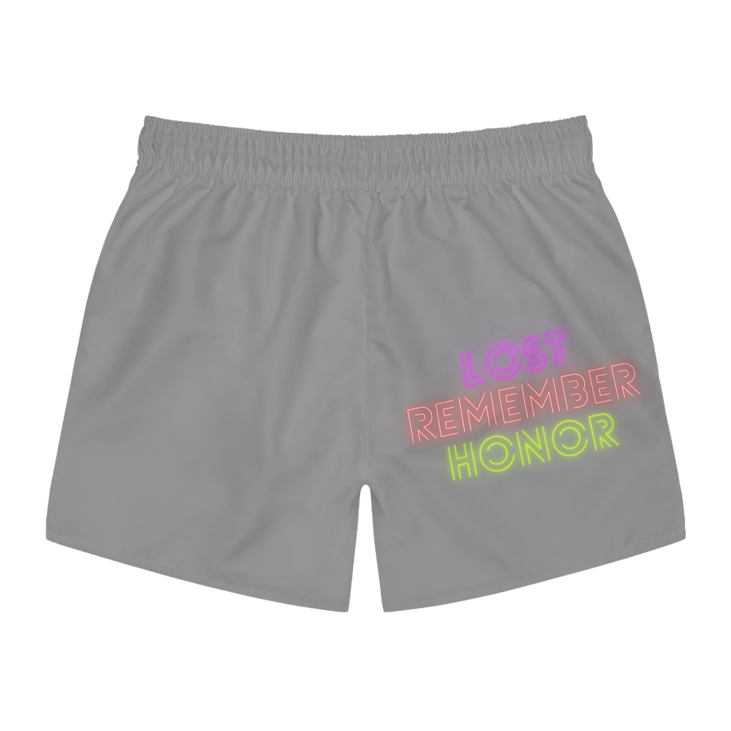 Swim Trunks: Crazy Penguin World Logo Grey