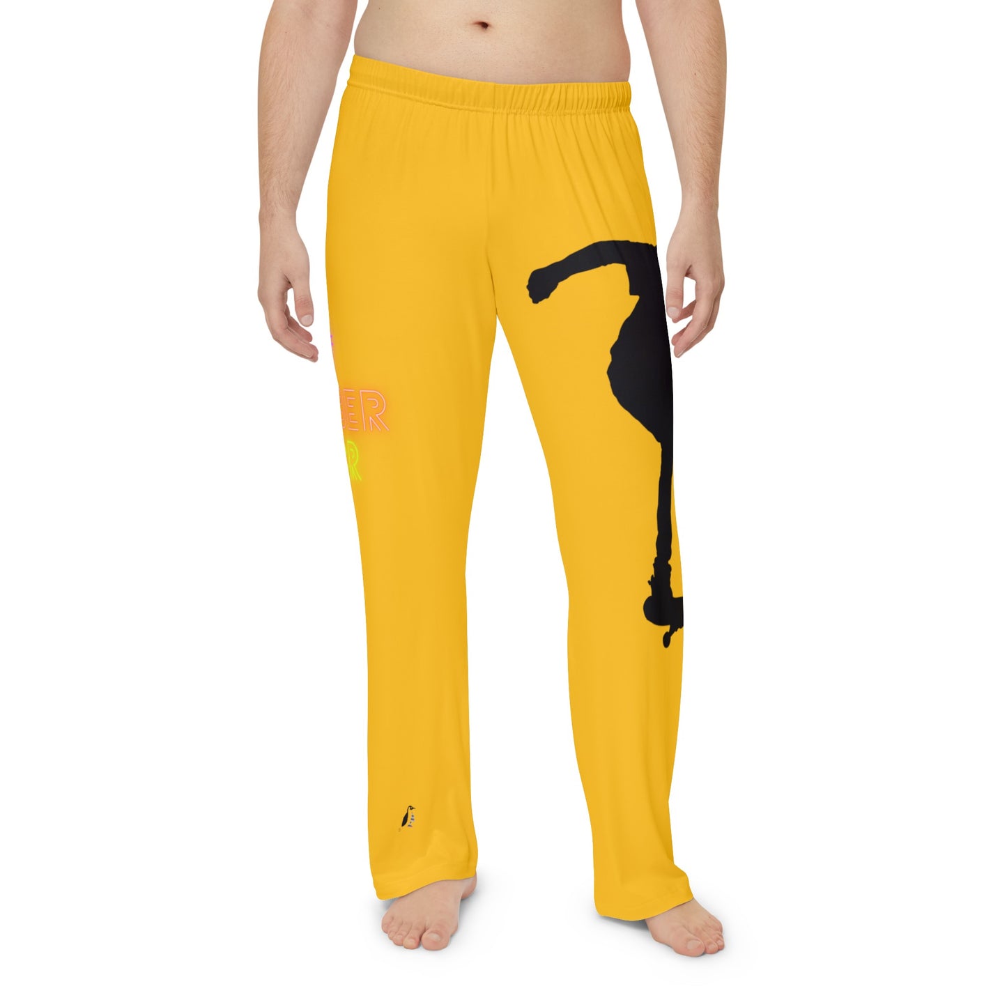 Men's Pajama Pants: Skateboarding Yellow