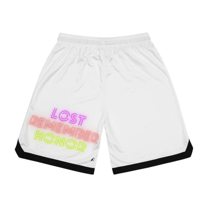 Basketball Rib Shorts: Weightlifting White