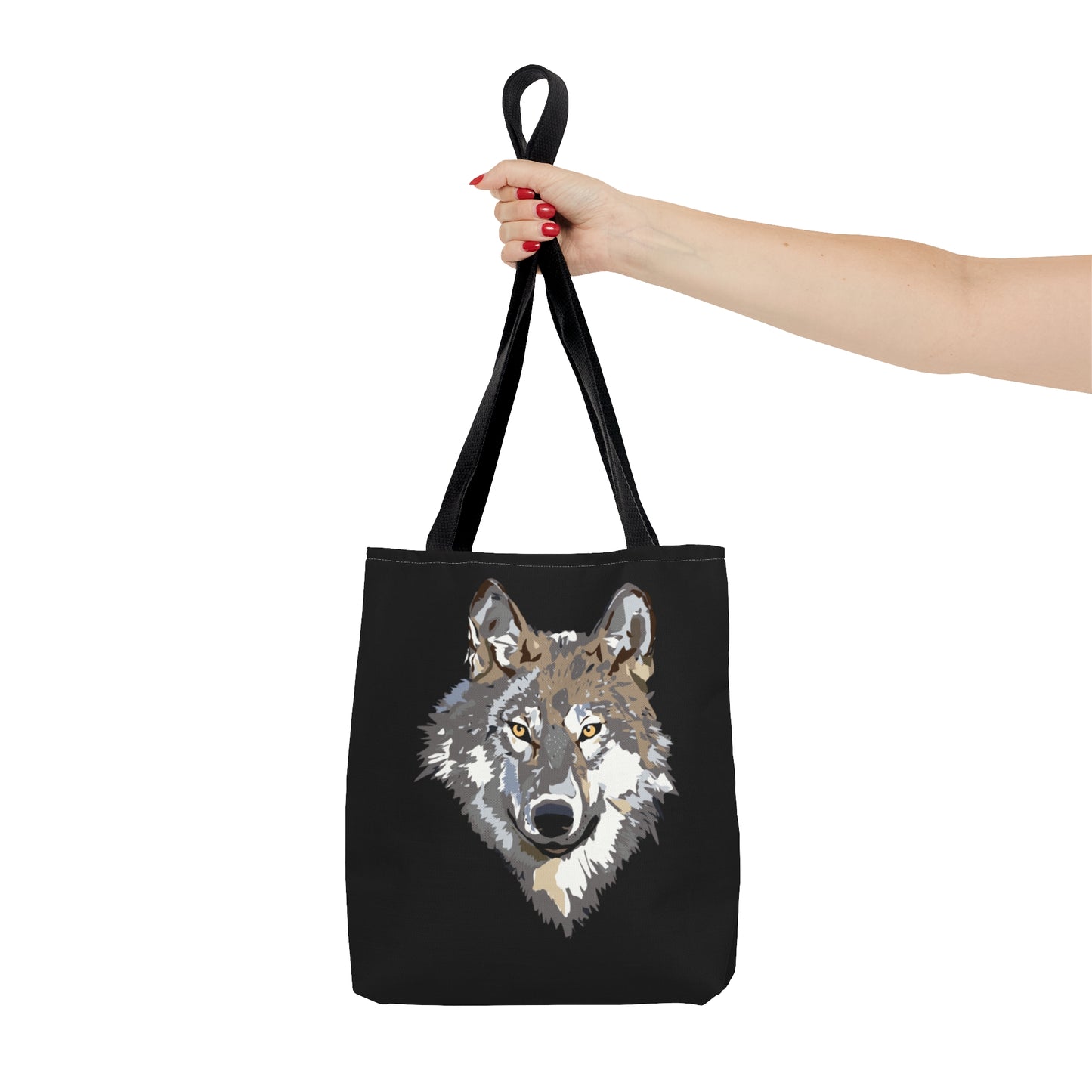 Tote Bag: Wolves Black