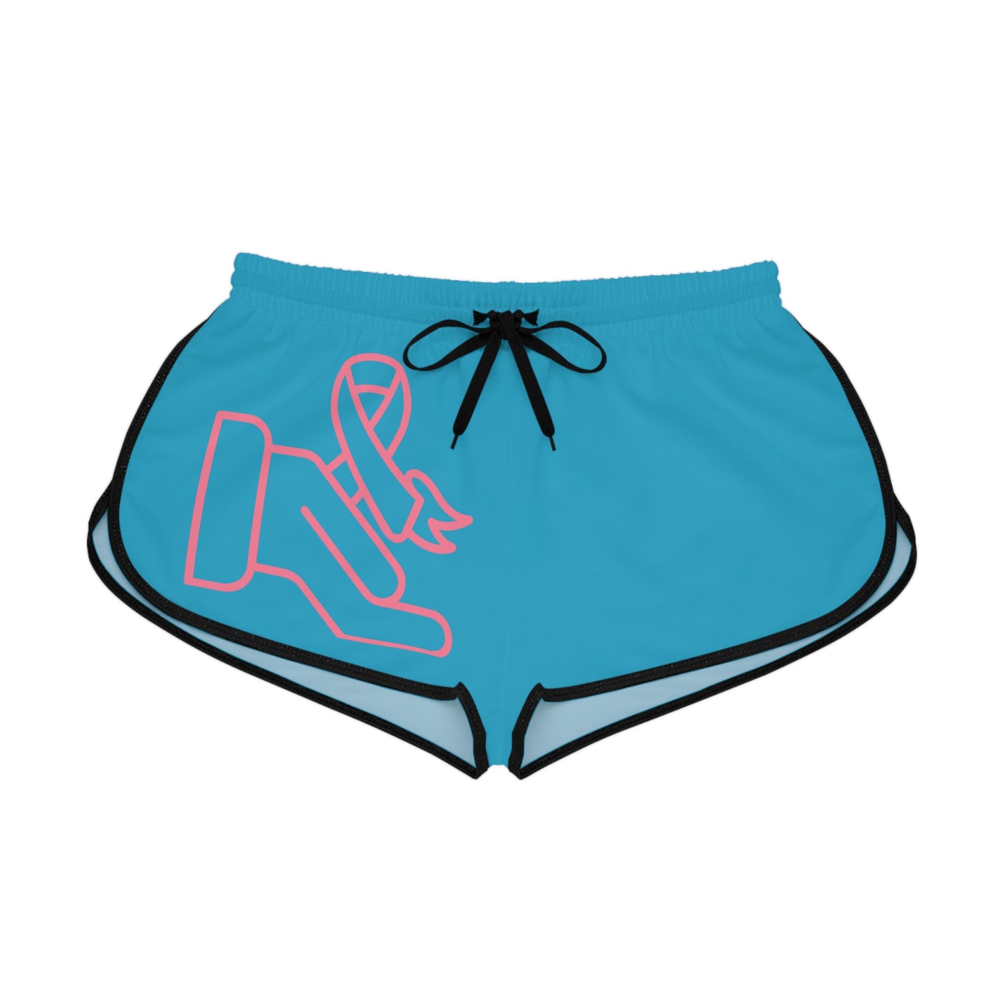 Women's Relaxed Shorts: Fight Cancer Turquoise