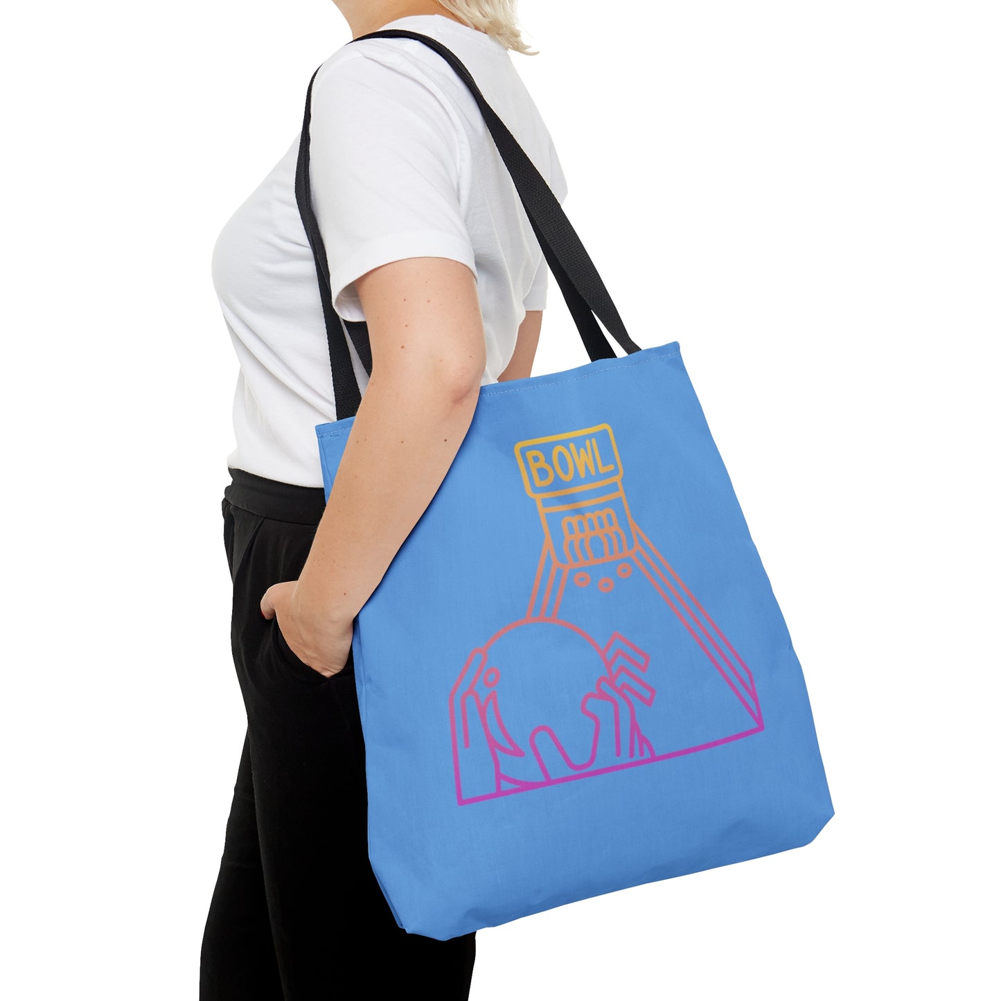 Tote Bag: Bowling Lite Blue