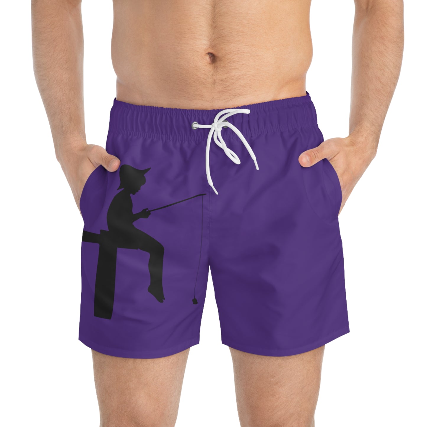 Swim Trunks: Fishing Purple