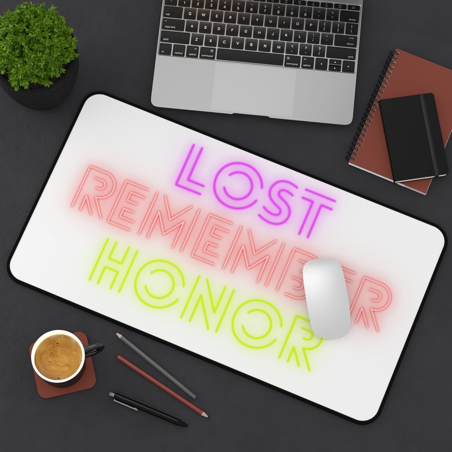 Desk Mat: Lost Remember Honor White