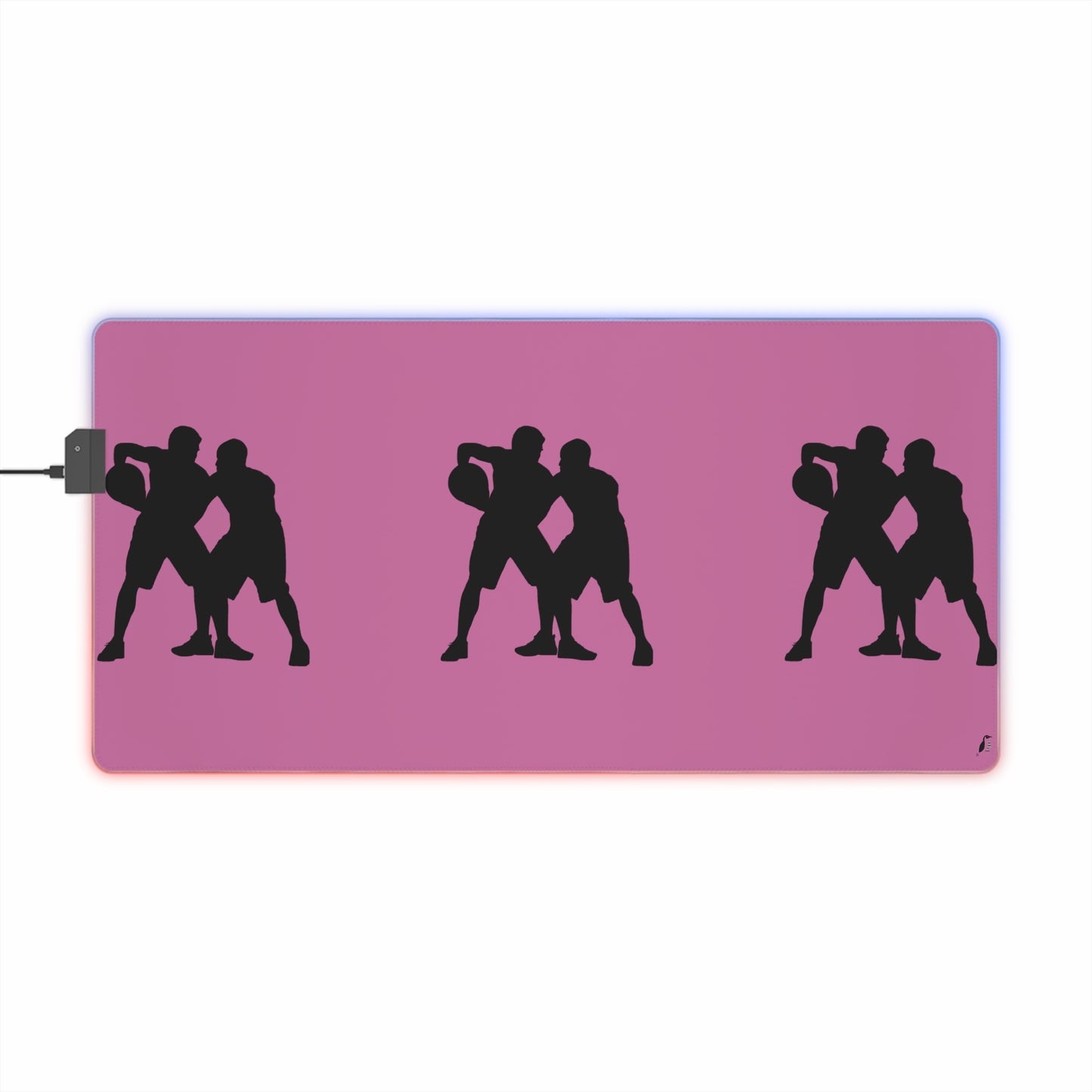 LED Gaming Mouse Pad: Basketball Lite Pink