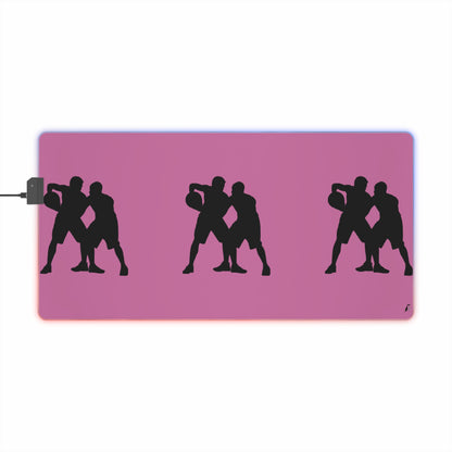 LED Gaming Mouse Pad: Basketball Lite Pink