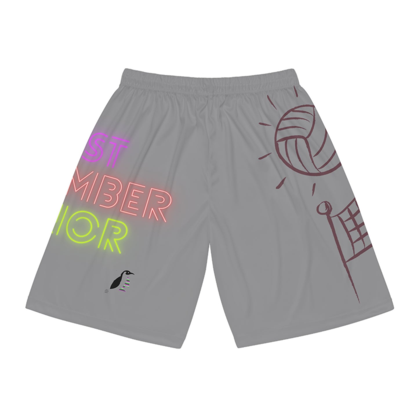 Basketball Shorts: Volleyball Grey