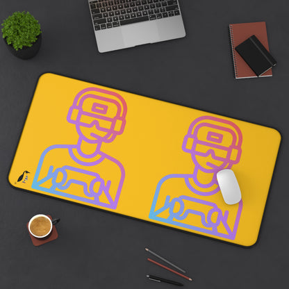 Desk Mat: Gaming Yellow