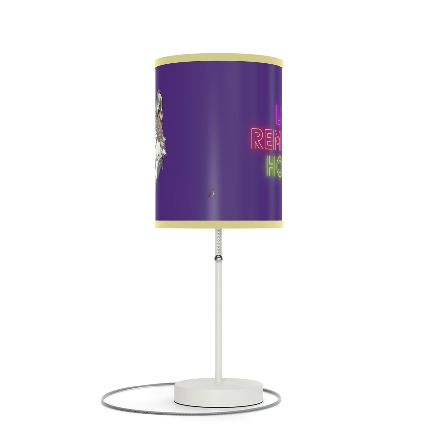 Lamp on a Stand, US|CA plug: Wolves Purple