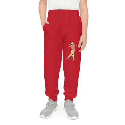 Youth Joggers: Golf Dark Red