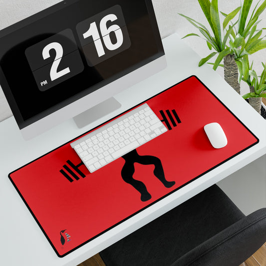 Desk Mats: Weightlifting Red