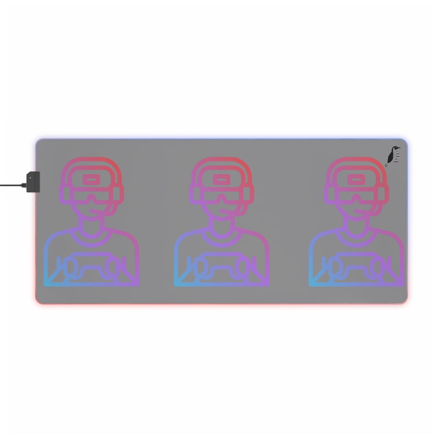 LED Gaming Mouse Pad: Gaming Grey