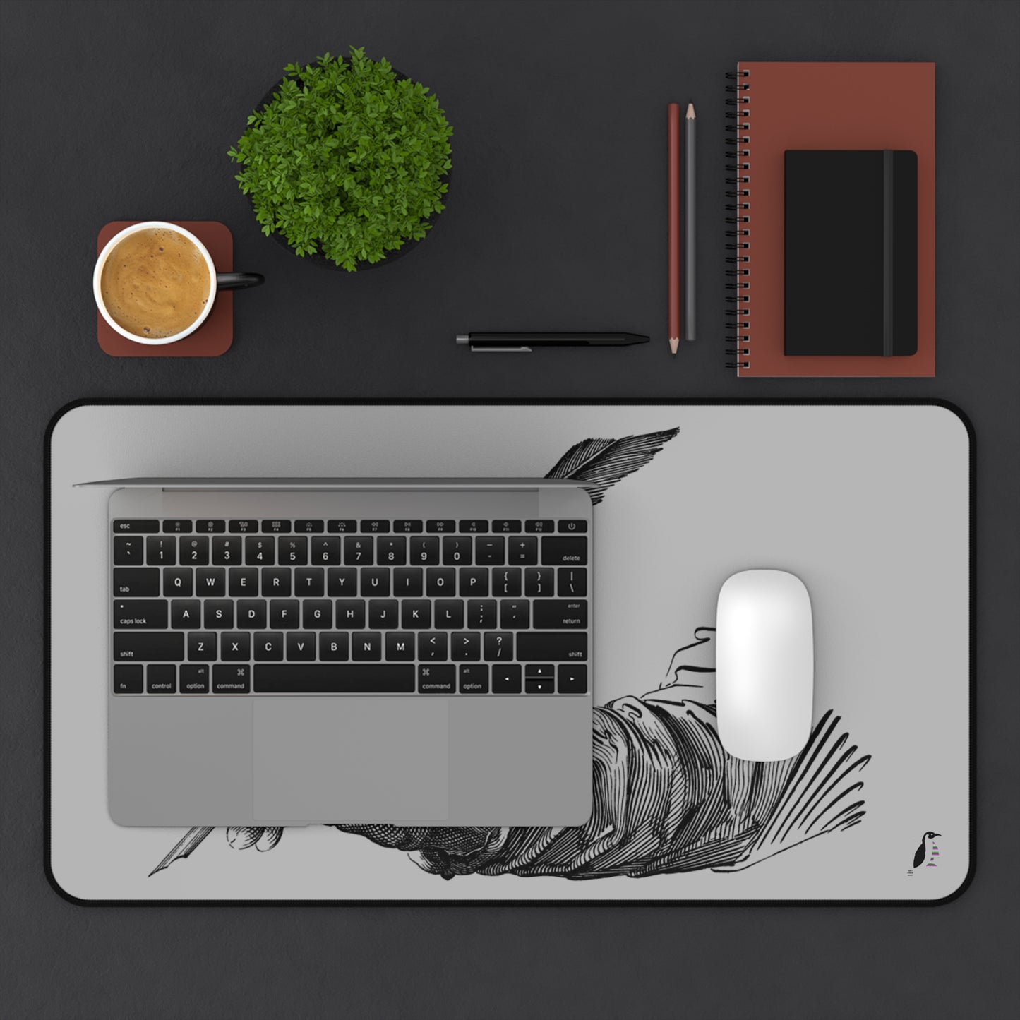 Desk Mat: Writing Lite Grey