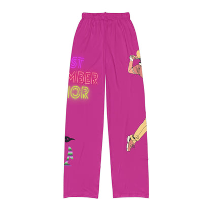 Kids Pajama Pants: Golf Pink