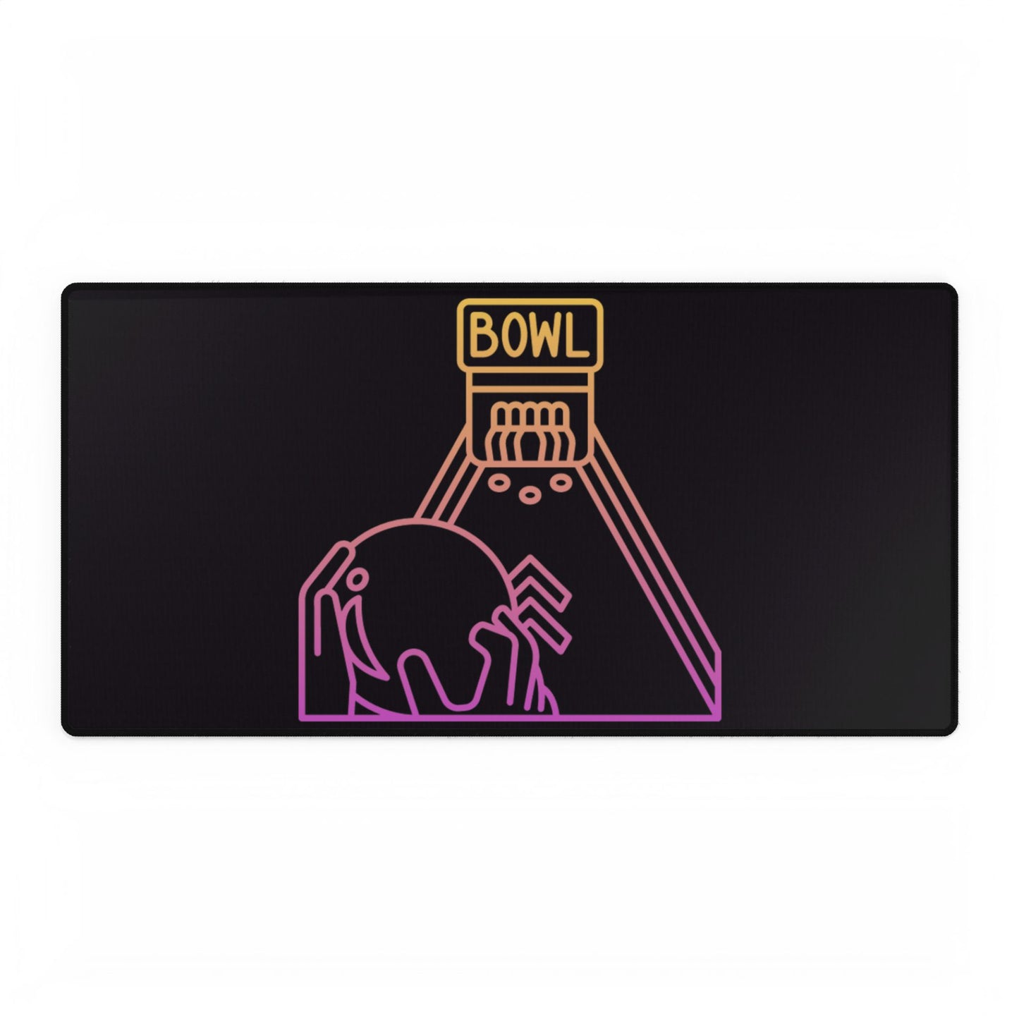 Desk Mats: Bowling Black