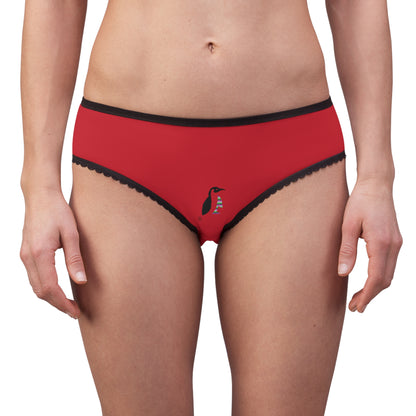 Women's Briefs: Wrestling Dark Red