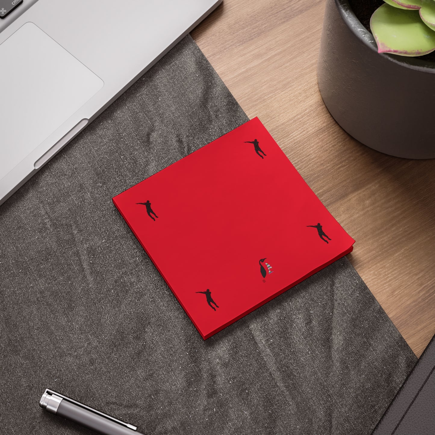 Post-it® Note Pads: Dance Dark Red