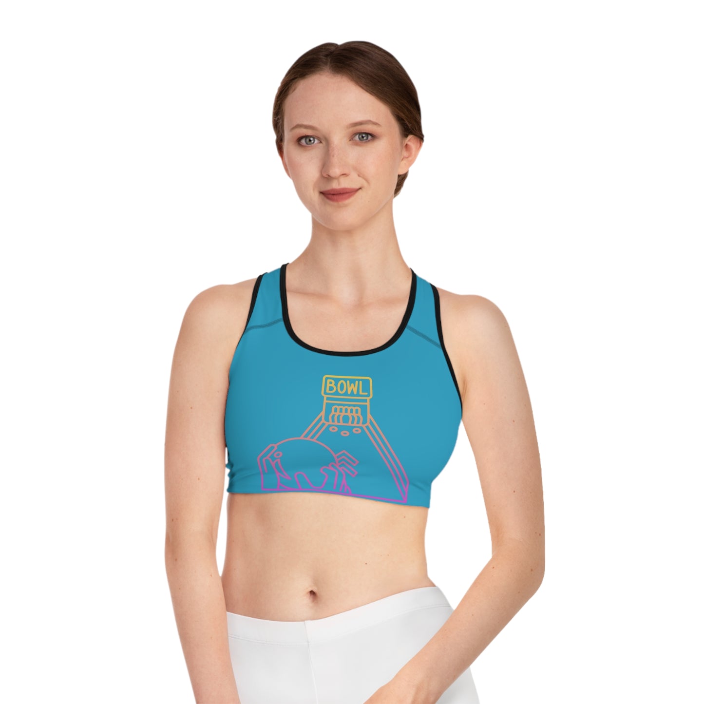 Sports Bra: Bowling Turquoise