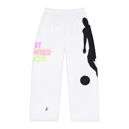 Panlalaking Pajama na Pantalon: Soccer White 