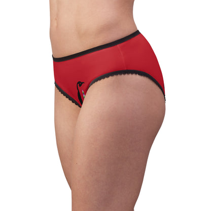 Women's Briefs: Hockey Dark Red