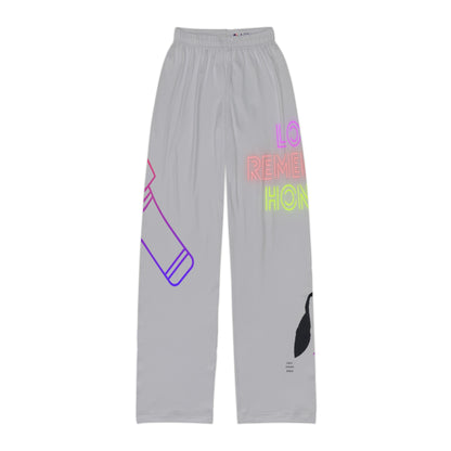 Kids Pajama Pants: Music Lite Grey