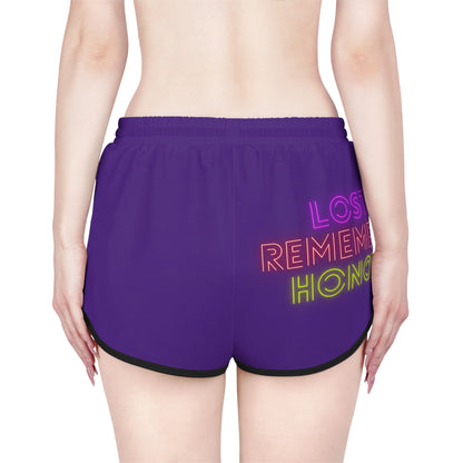 Women's Relaxed Shorts: Dragons Purple